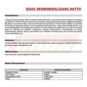 Água Desmineralizada Natto 1030 Para Radiadores