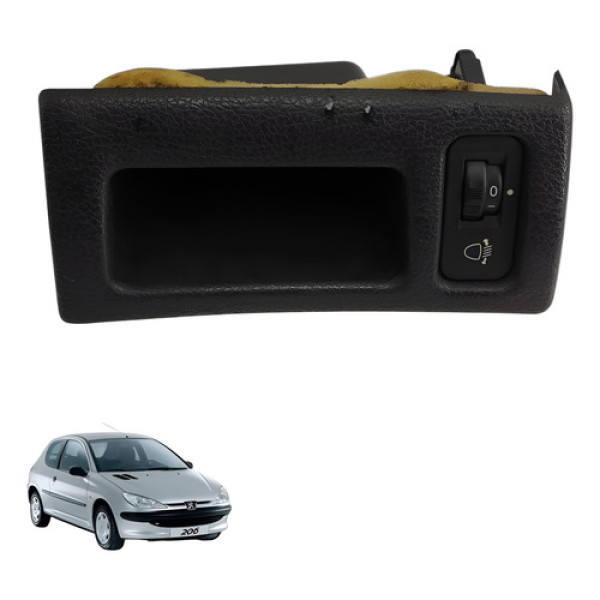Moldura Botao Regulagem Farol Peugeot 206 2006 2007