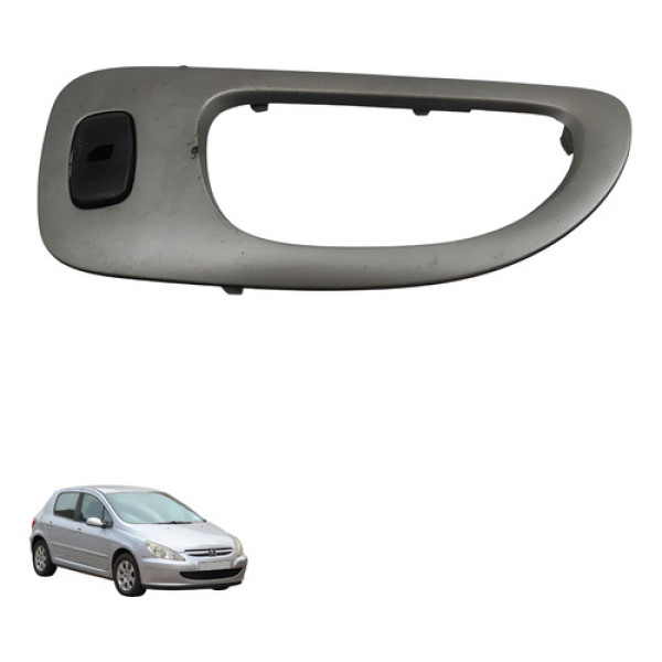 Moldura Macaneta Interna Traseira Direita Peugeot 307 2005 Cinza Dianteira/traseira