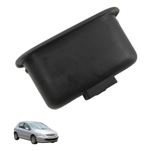 Puxador Porta Traseira Esquerda Peugeot 307 2005 2006 Preto Traseira
