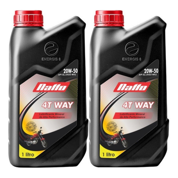 Oleo Natto 4t Way Sl Jaso Ma2 20w50 2 Litros