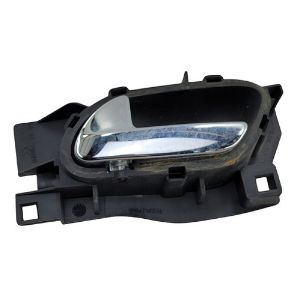 Macaneta Interna Traseira Esquerda Peugeot 407 2008 Preto Dianteira
