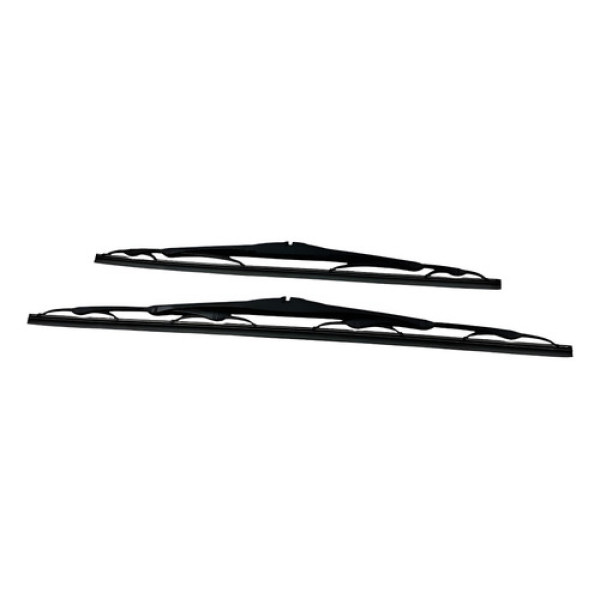 Jogo Palhetas Limpador Parabrisa Fiat Doblo 2010 2020 Preto