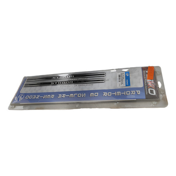 Kit Soleira Protetor Preto Portas Fiat Strada 2021 2022 Preto