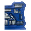 Kit Maleta Ferramentas Catraca Combinada Soquetes Completo Azul