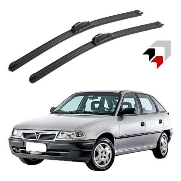 Jogo Palhetas Limpador Parabrisa Chevrolet Astra 1994 1996 Preto