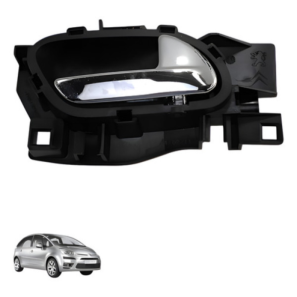 Macaneta Interna Traseira Direita C4 Picasso 2011  2015 Preto Dianteira/traseira