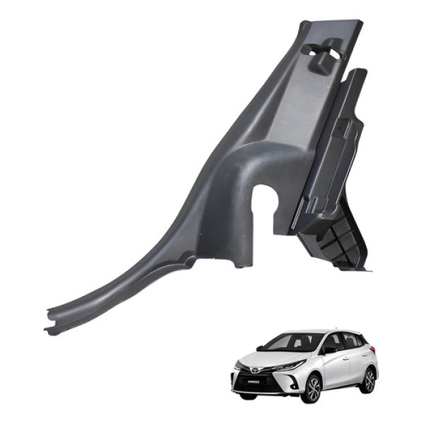 Acabamento Soleira Traseira Direita Yaris 2019 2021 - Preto