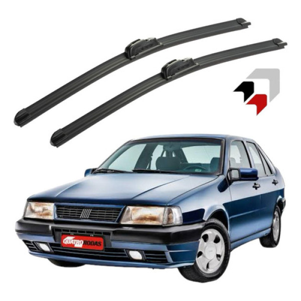 Jogo Palheta Limpador Parabrisa Fiat Tempra Silicone Todos Preto