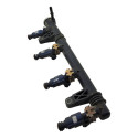 Flauta Combustivel Com Bico Injetor Gm Agile 1.4 2010 2016