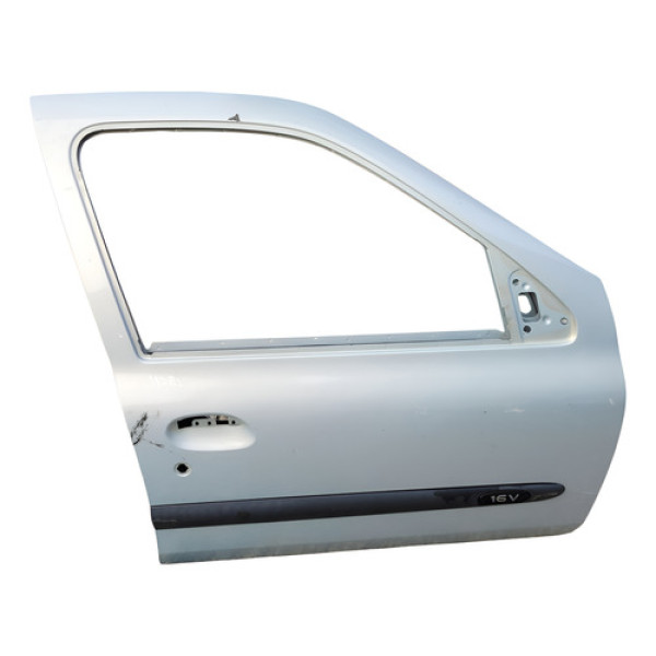 Porta Lateral Dianteiro Direito Renault Clio 2006 2008 Dianteira Direita Cinza