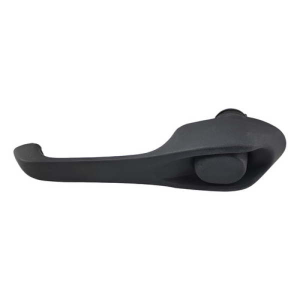 Macaneta Externa Traseira Esquerda  Fiat Uno 1995 2004 Preto Dianteira