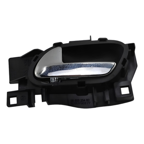 Macaneta Interna Porta Traseira Esquerda Peugeot 408 2011 Preto Dianteira