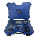 Kit Maleta Ferramentas Catraca Combinada Soquetes Completo Azul