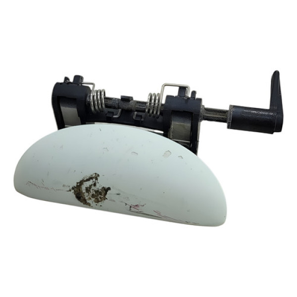 Macaneta Externa Traseira Esquerda Peugeot 206 2006 2010 Branco Traseira