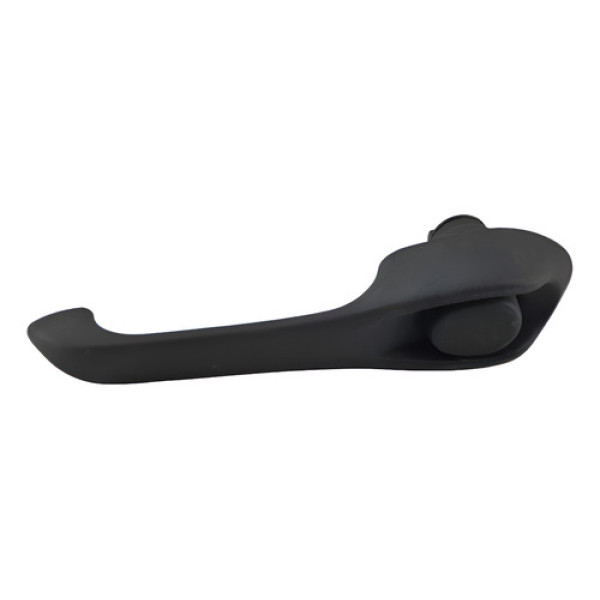 Macaneta Externa Traseira Esquerda Fiat Uno 1995 2004 Preto Dianteira