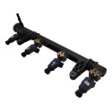 Flauta Combustivel Com Bico Injetor Gm Agile 1.4 2010 2016