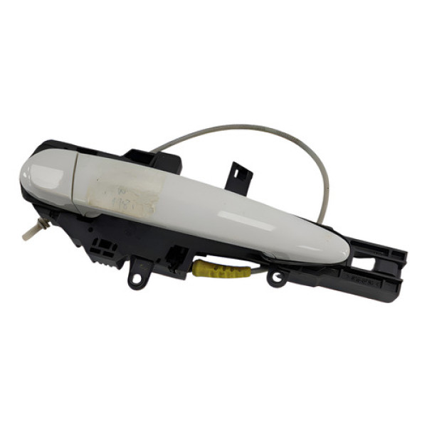 Macaneta Porta Externa Traseira Esquerda Bmw 120i 2008 Branco Traseira