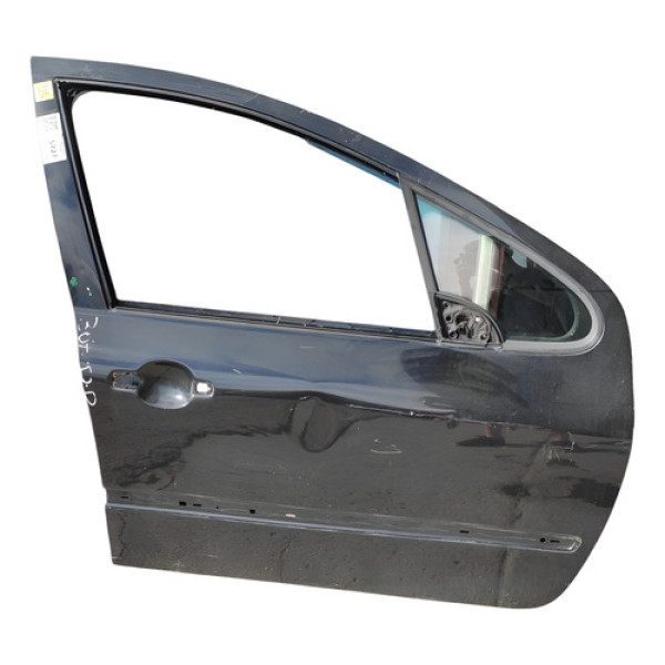 Porta Dianteira Direita Peugeot 307 2007 2010 Detalhe Preto Direita Dianteira