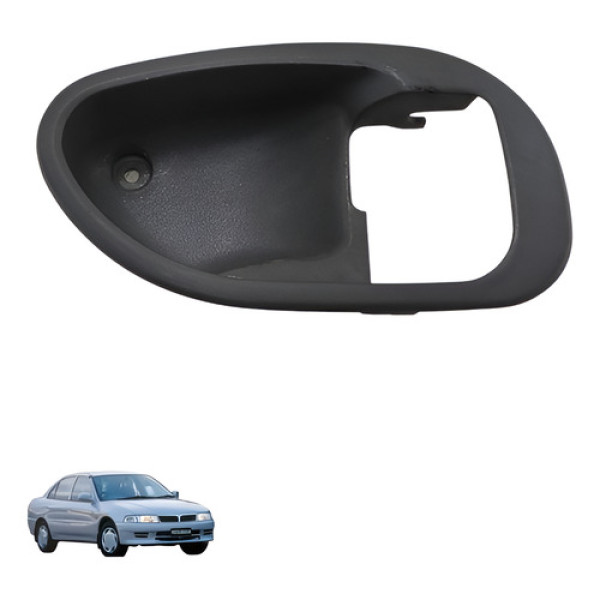 Moldura Macaneta Dianteira Direita Lancer 1997 1999 Preto Dianteira/traseira