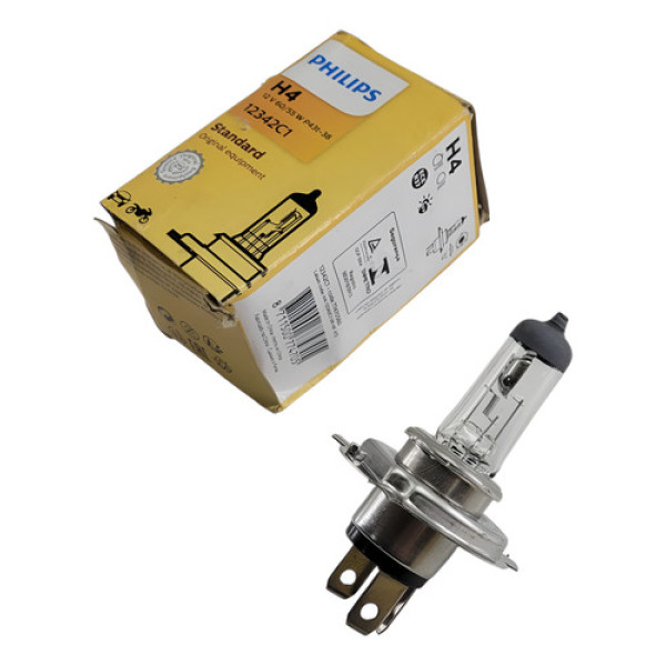 Lampada Farol Carro Moto H4 60 55w 12v  Philips