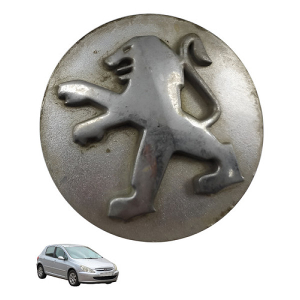 Calota Central Roda Peugeot 307 2.0 16v 2005 2006 Preto