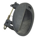 Macaneta Externa Porta Esquerda Chevrolet Celta 2003 2005 Preto Dianteira/traseira
