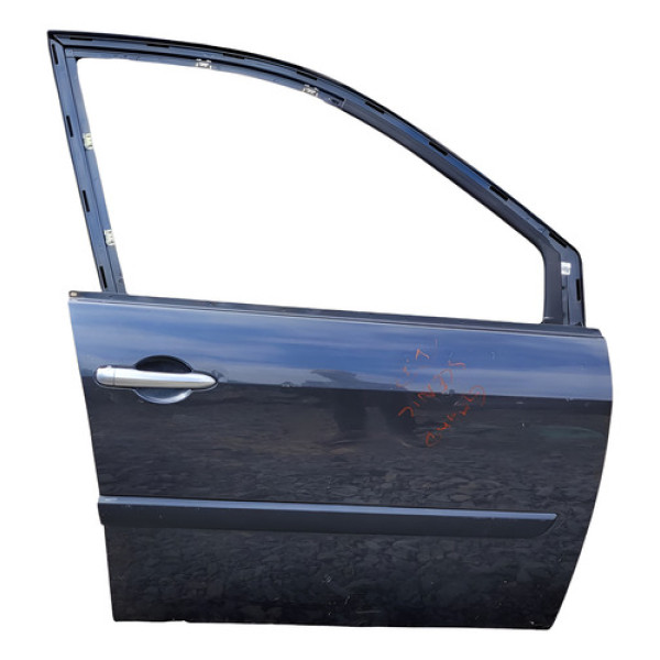 Porta Dianteiro Direito Renault Grand Scenic 2009 2010 Dianteira Direita Preto
