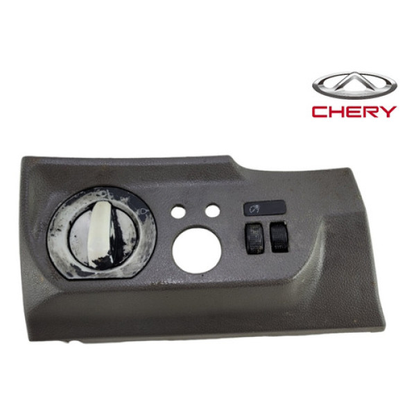 Moldura Comando Luz Farol Painel Chery Cielo 2010 2012 