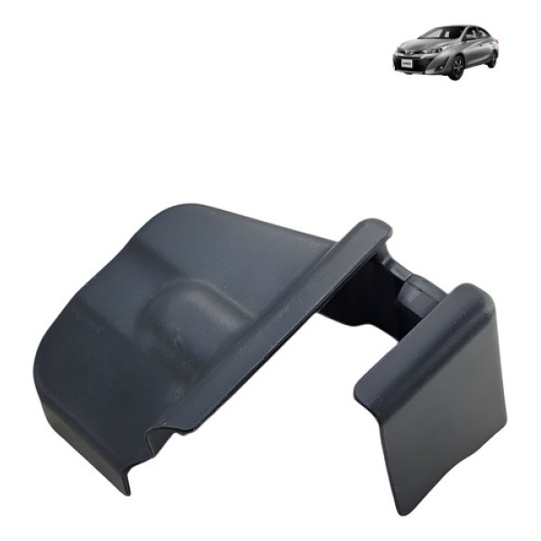 Moldura Trilho Banco Dianteiro Direito Yaris  2019 2020 Preto