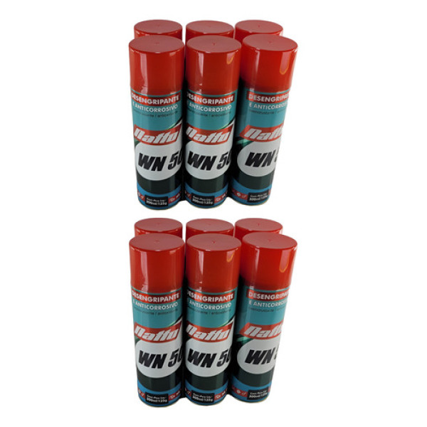 Desengripante Antiferrugem Kit Com 12 Natto Wn 50 300ml Branco