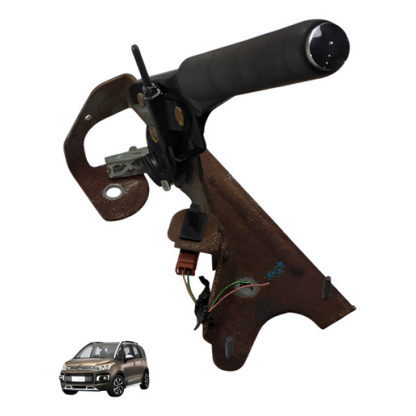 Alavanca Puxador Freio Mao Citroen Aircross 2011 2016 Preto