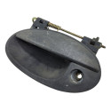 Macaneta Externa Porta Esquerda Chevrolet Celta 2003 2005 Preto Dianteira/traseira