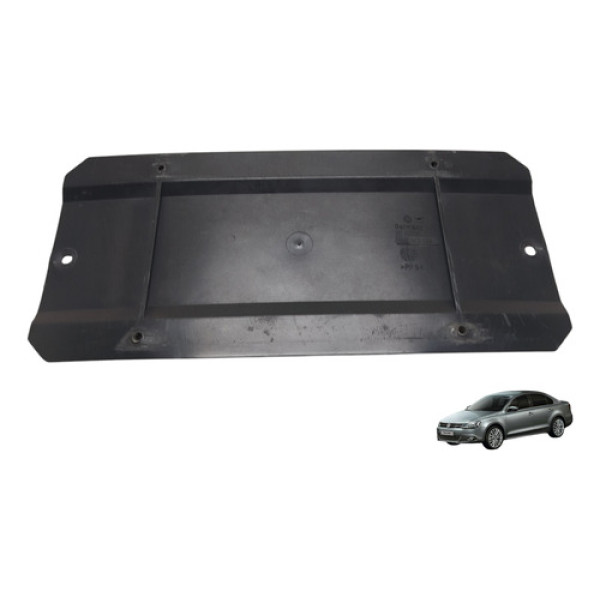 Suporte Placa Traseira Jetta 2012 A 2015 Preto