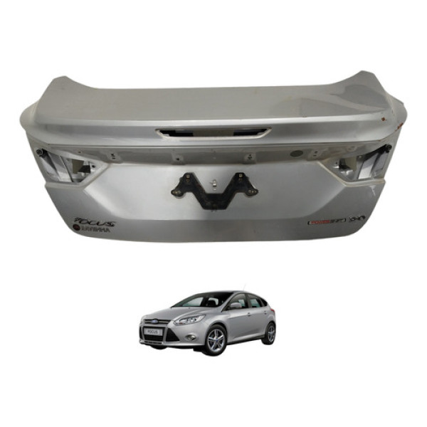 Tampa Traseira Focus Sedan 2014 2015 Detalhe Prateado
