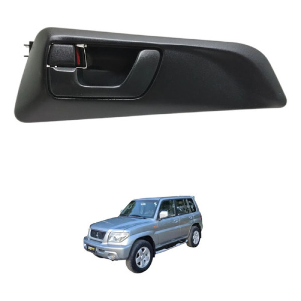 Maçaneta Dianteira Esquerda Pajero Tr4 2004 2005 Preto