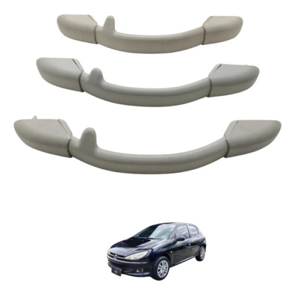 Alça Teto Pqp Peugeot 206 2008 2009 Bege