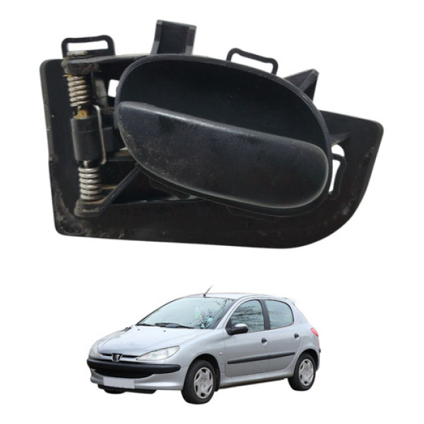 Maçaneta Interna Traseira Esquerda Peugeot 206 2008 2009 Traseira
