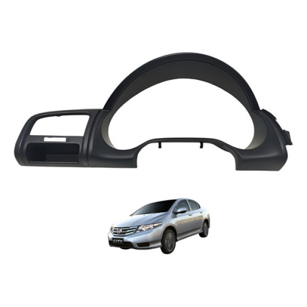 Moldura Acabamento Painel Instrumento Honda City 2013 2014 Preto