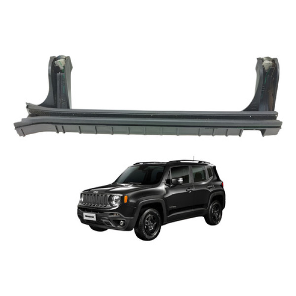 Guia Canaleta Vidro Traseiro Esquerdo Jeep Renegade 2018 Preto