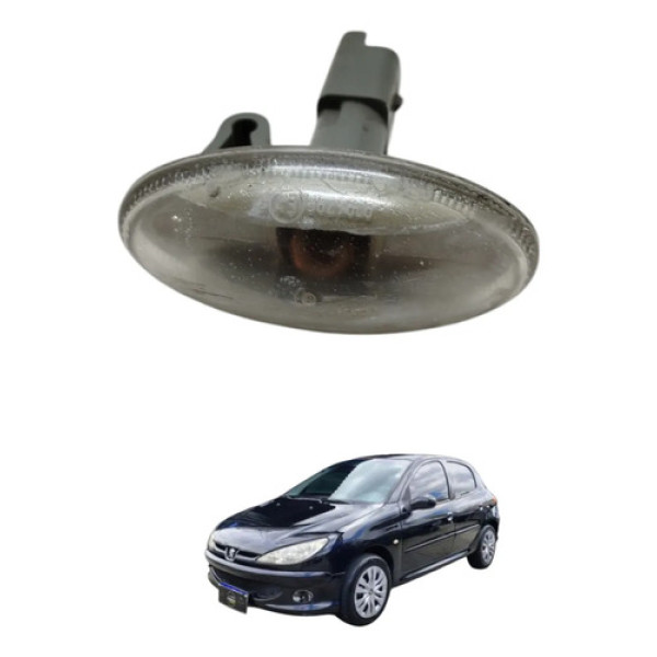 Pisca Seta Paralama Direito Peugeot 206 2008 2009 Prateado
