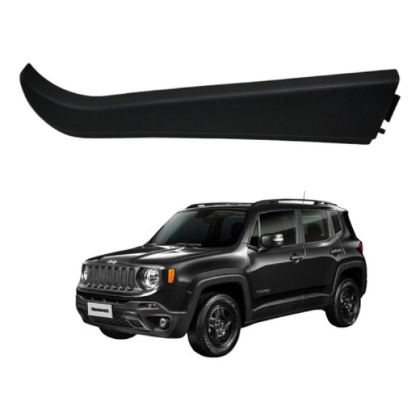 Friso Acabamento Porta Traseira Esquerda Jeep Renegade 2918 Preto