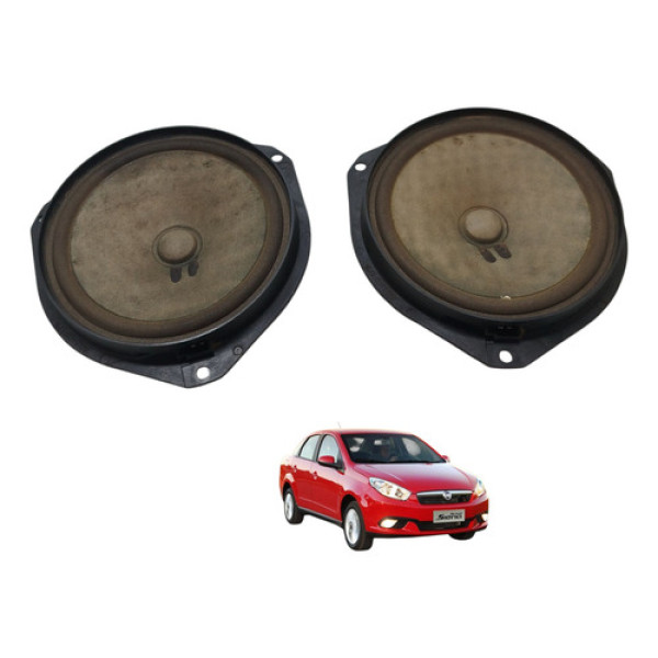 Par Auto Falante Dianteiro Grand Siena 2013 2014 2015 Preto