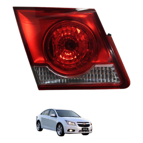 Lanterna Tampa Traseira Esquerda Cruze Sedan 2013 2014 Esquerdo/motorista Vermelho