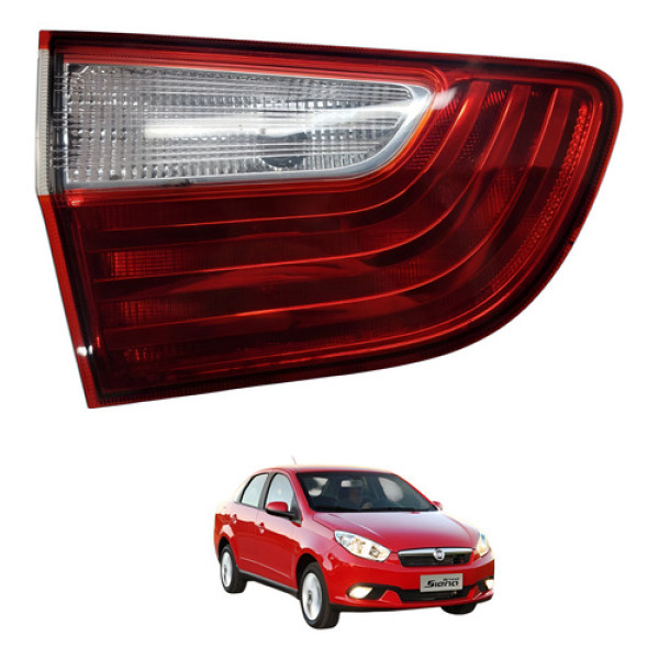 Lanterna Tampa Traseira Esquerda Grand Siena 2013 2014 2015 Esquerdo/motorista Vermelho