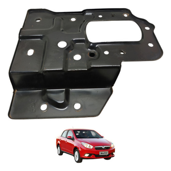 Suporte Caixa Bateria Gran Siena 2013 2014 2015 Preto
