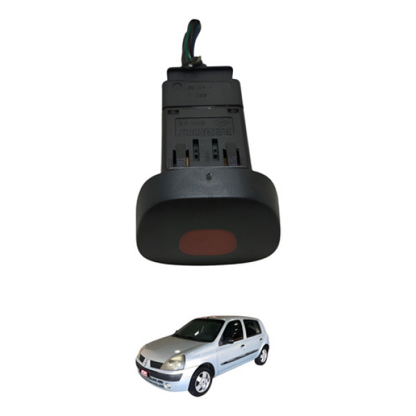 Botão Pisca Alerta Clio 1.0 2004 2005 Preto