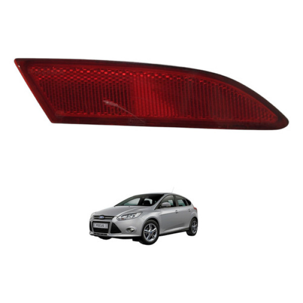 Refletor Olho Gato Traseiro Direito Focus 2014 2015 Vermelho