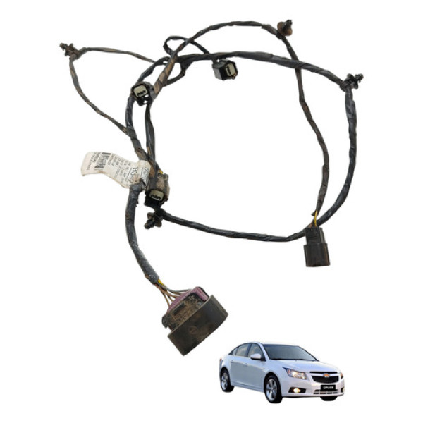 Chicote Sensor Estacionamento Traseiro Cruze Ltz 2012 2014 Preto