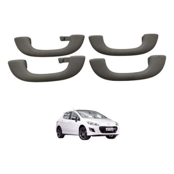Alça Teto Apoio Braço Peugeot 308 2014 2015 Bege